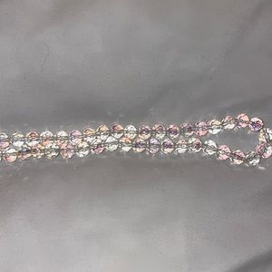 Clear Iridescent Beads.